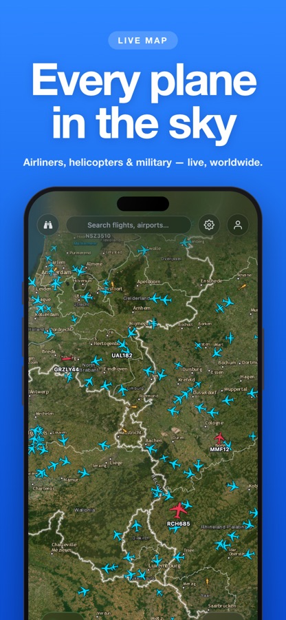 Live map of every plane in the sky
